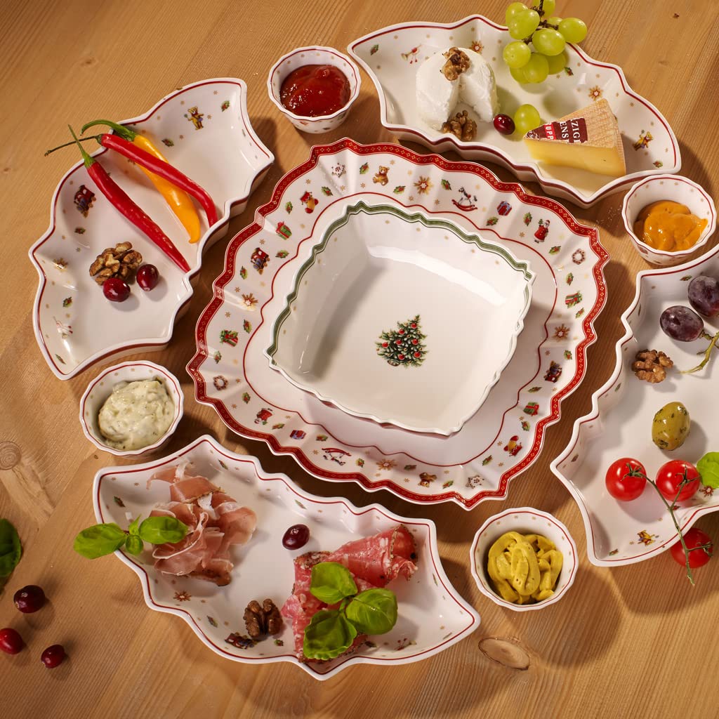Villeroy & Boch Delight Small Red Serving Bowl - Elegant Tableware for Salads, Pasta & Entertaining | Perfect for Dinner Parties & Holiday Gatherings