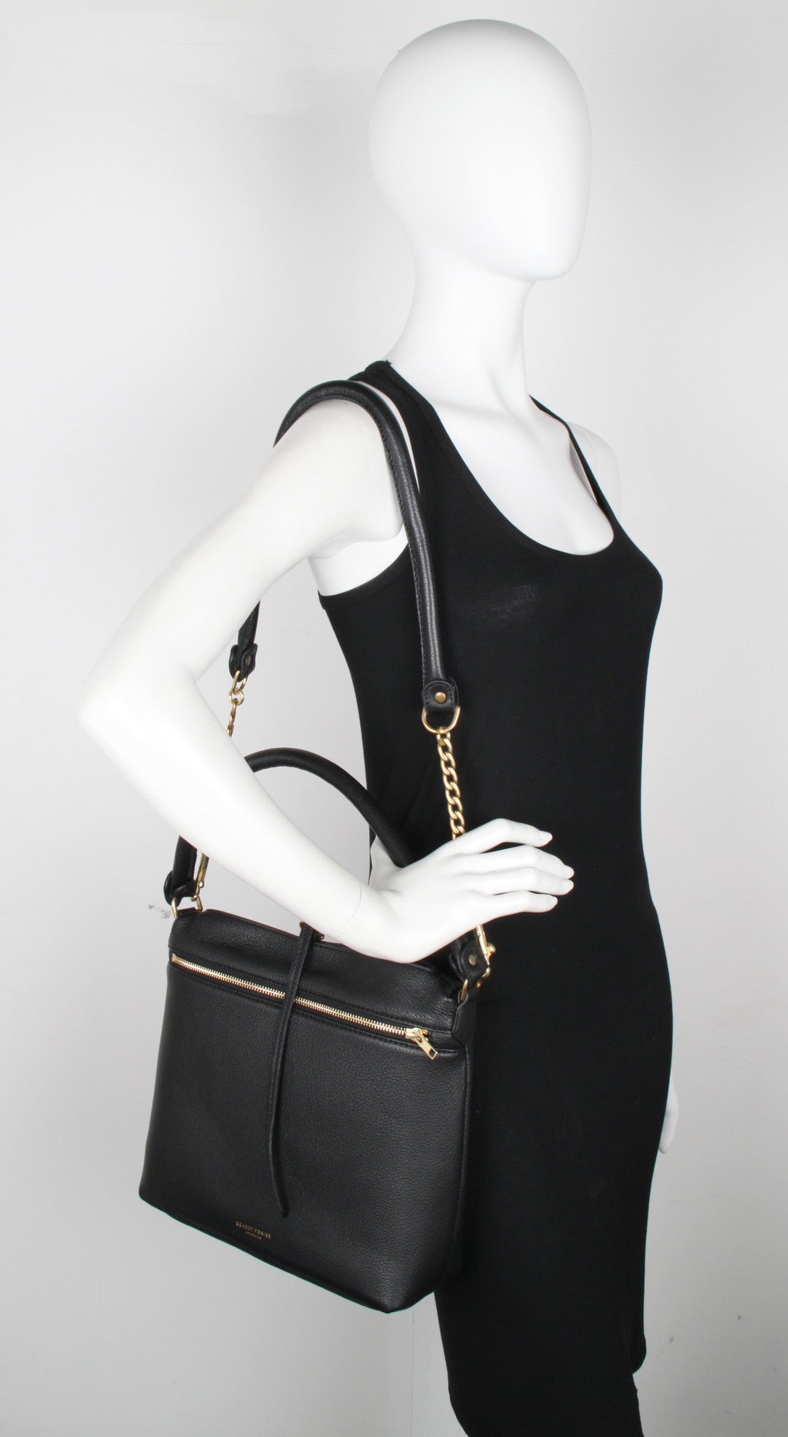 Deadly Ponies Mr Kitty Black Leather Crossbody Bag - Stylish & Durable for Women | Perfect for Work, Travel & Everyday Use