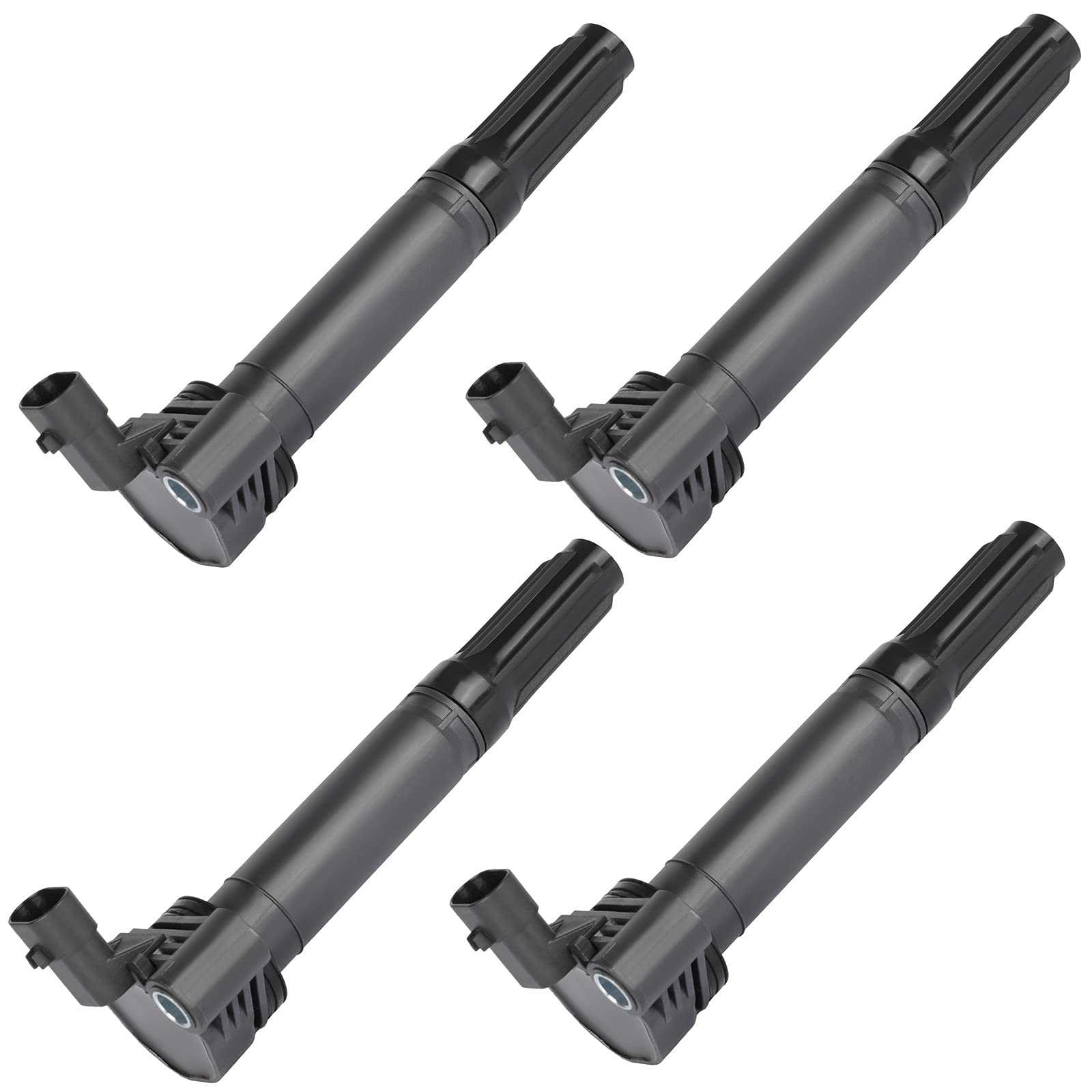 LSAILON Set of 4 Ignition Coil Packs Compatible with Fiat 500 1.4L 2012-2017 - Direct Replacement for OE UF649 - Perfect for Engine Misfire Repair & Performance Upgrade