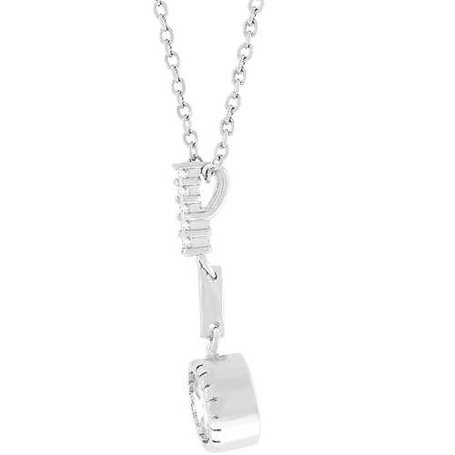 Elegant Clear Drop Pendant Necklace - Minimalist Glass Teardrop Jewelry for Women - Perfect for Weddings, Parties & Everyday Wear