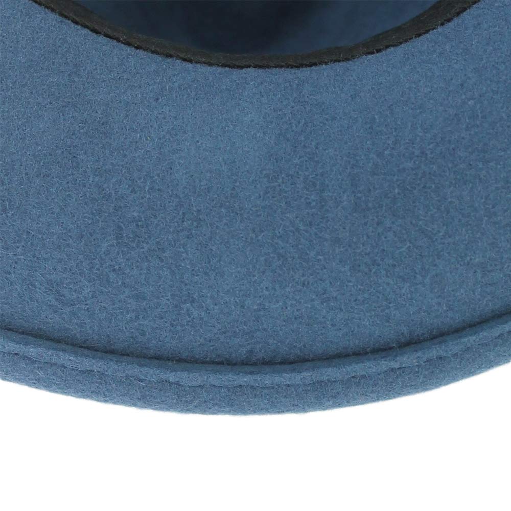 Crushable Wool Fedora Hat - Stain Resistant for Men & Women | Black, Grey, Navy, Brown, Pecan | Casual & Dress Wear