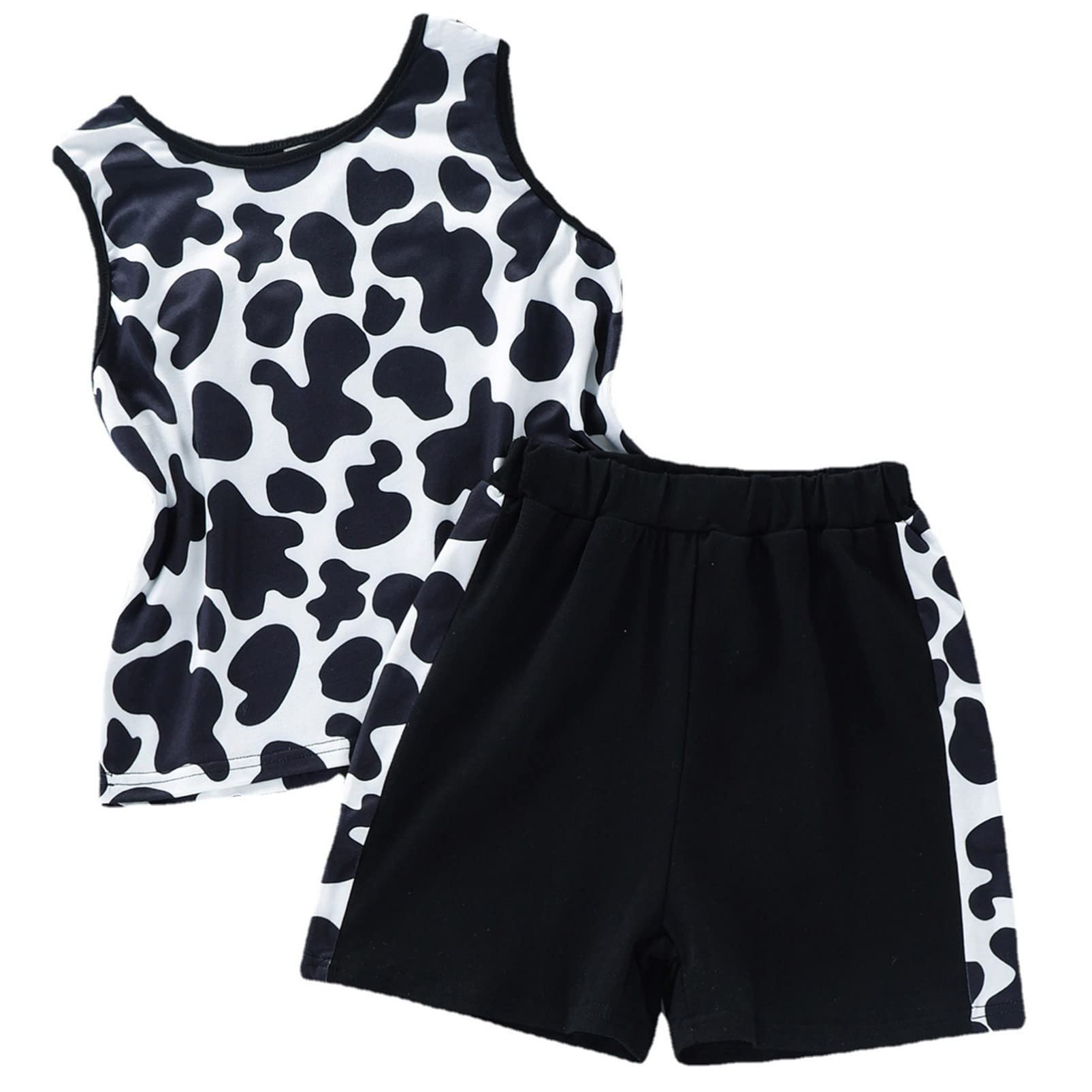 Alvivi Boys' Summer Outfits - 2 Piece Sleeveless Tops & Shorts Set for Kids | Casual Daily Wear | Perfect for Playdates, Beach Trips & Outdoor Activities