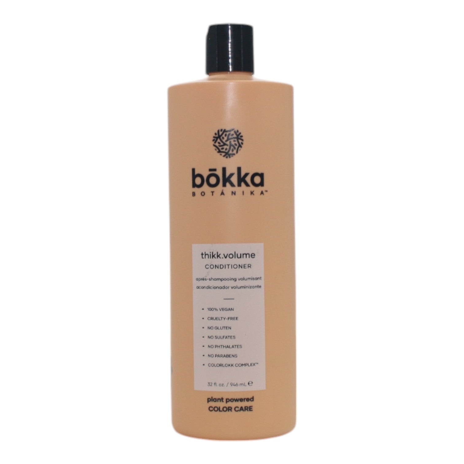 Bokka Botanika Thikk Volume Conditioner 32 oz - Thickening & Volumizing Hair Treatment for Fine, Thin Hair - Perfect for Daily Use & Salon-Quality Results at Home