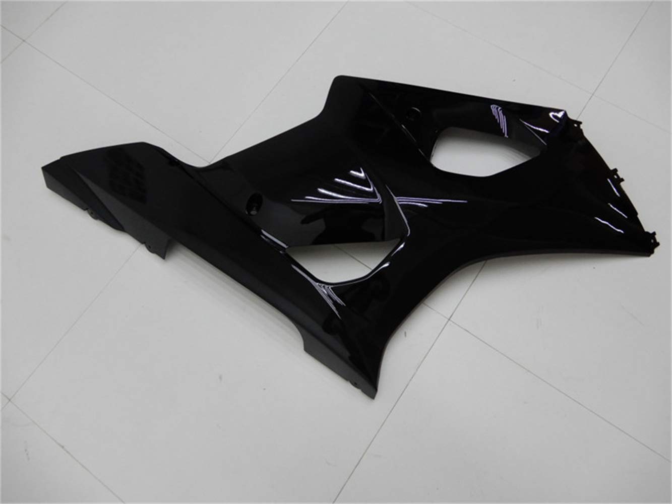 Aftermarket Glossy Black Plastic Bodywork Fairing Kit for Suzuki GSXR 1000 2003-2004 | ABS Injection Molded | Perfect Fit Replacement for GSXR-1000 03-04 Models | Ideal for Motorcycle Restoration & Racing Upgrades