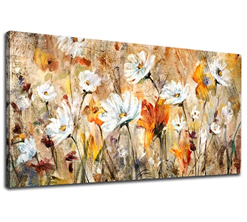 Orange White Rustic Flowers