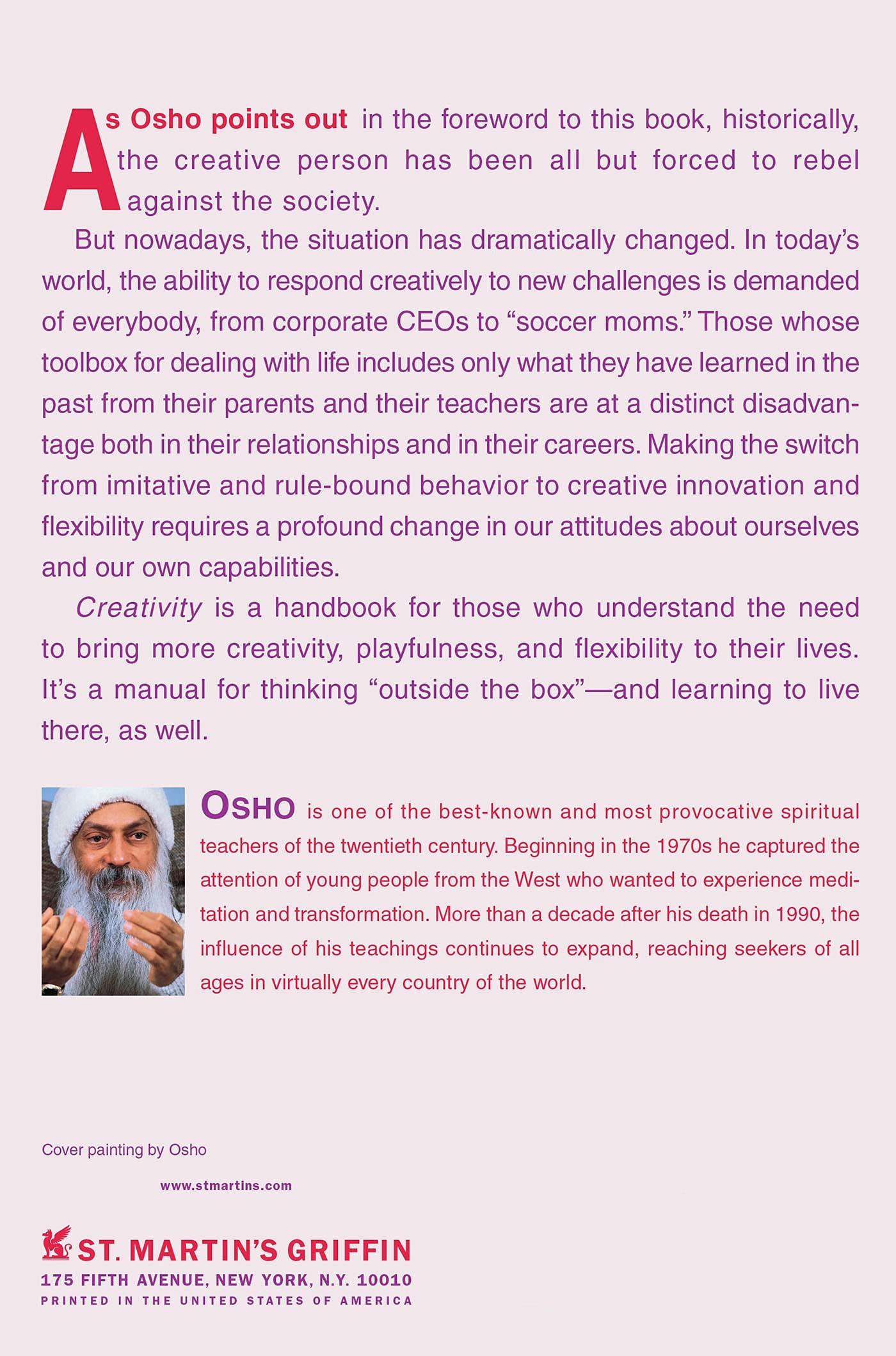 Creativity: Osho Insights for a New Way of Living - Transformative Book for Personal Growth & Spiritual Awakening | Perfect for Meditation, Self-Discovery & Modern Lifestyle Inspiration