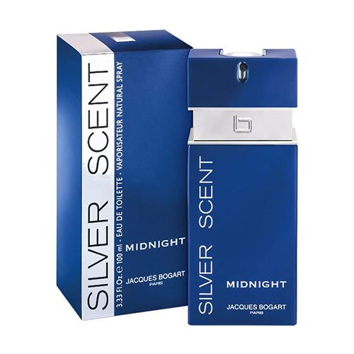 Jacques Bogart Paris Silver Scent Midnight 100ml Eau de Toilette for Men - Long Lasting Fragrance for Night Out & Special Occasions