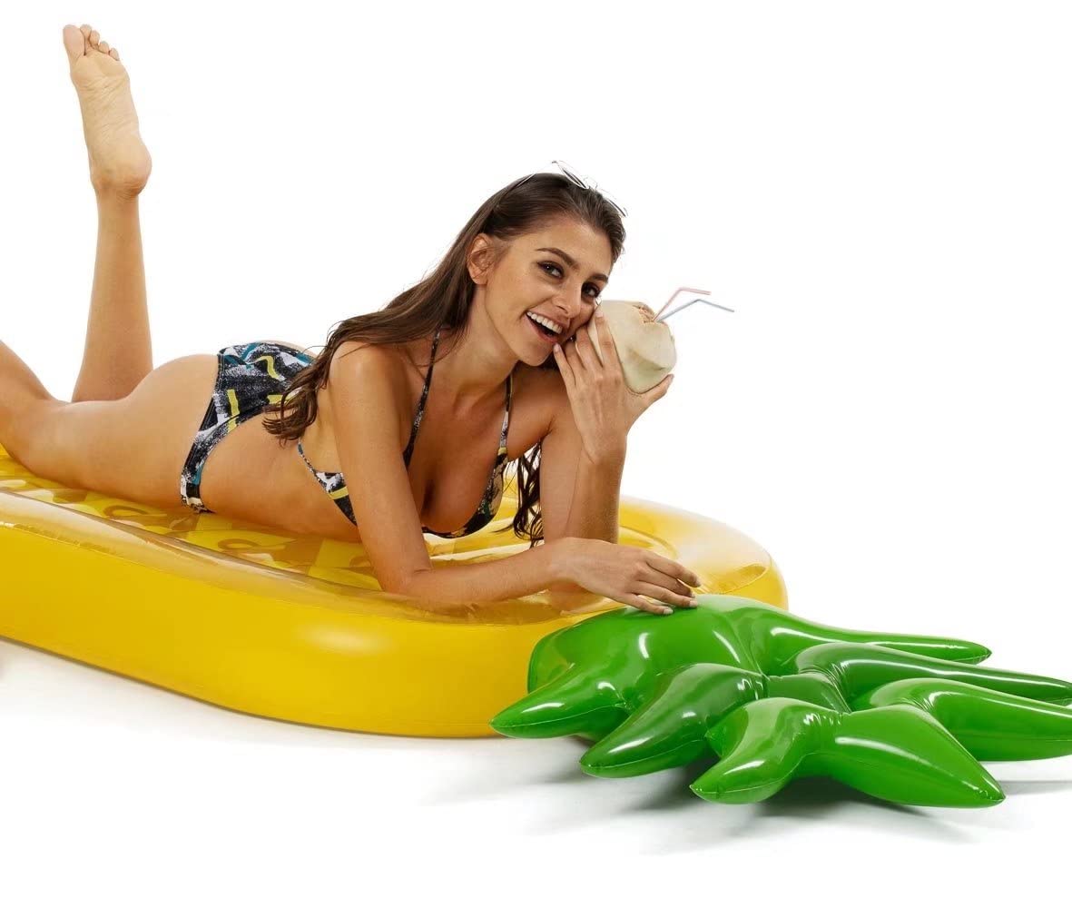 Best Inflatable Pool Floats for Kids & Adults - Giant Water Pineapple Pool Float for Swimming, Lakes & Beach - Fun Summer Pool Party Accessories