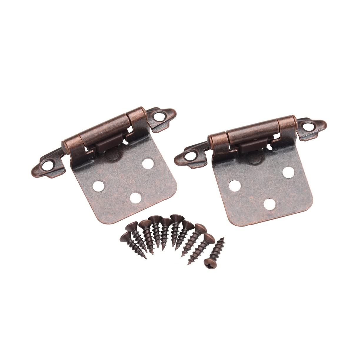 Self-Closing Variable Overlay Cabinet Hinges - Oil Rubbed Bronze Finish (25-Pair Pack) | Perfect for Kitchen Cabinets, Bathroom Vanities & Furniture Installation