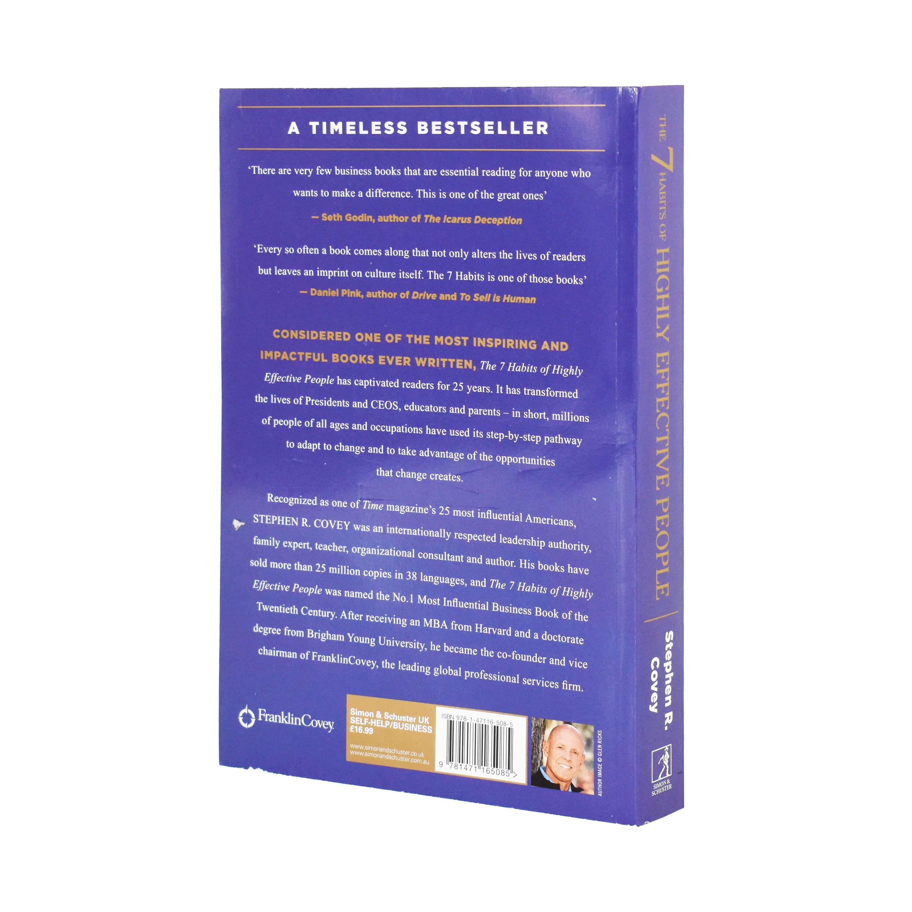 7 Habits of Highly Effective People by Stephen R. Covey - Personal Development & Leadership Book - Paperback - Perfect for Career Growth & Self-Improvement