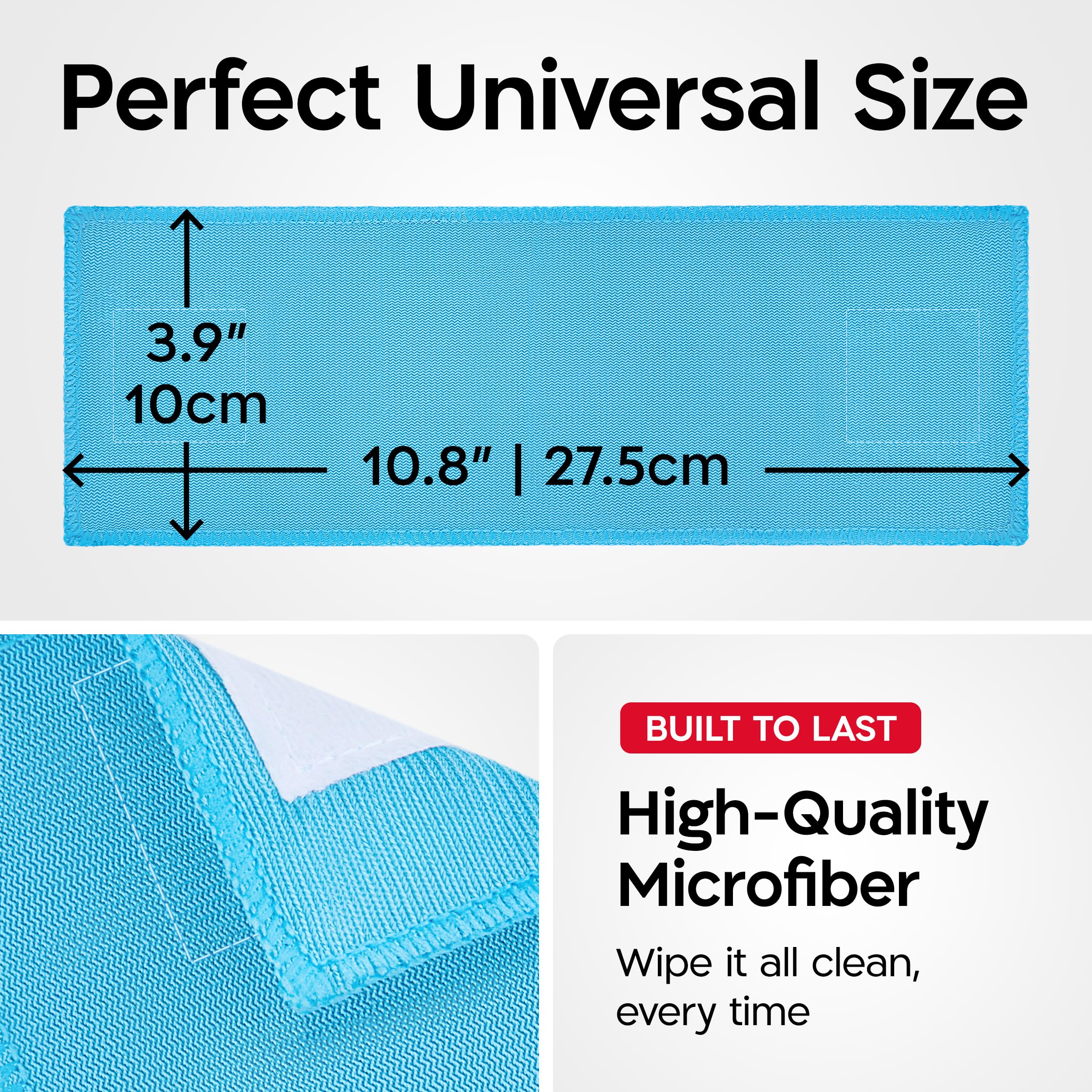 Tyroler 2-Pack Microfiber Cloths - Ultra Soft Cleaning for Magnetic Window Cleaners | Home & Car Use