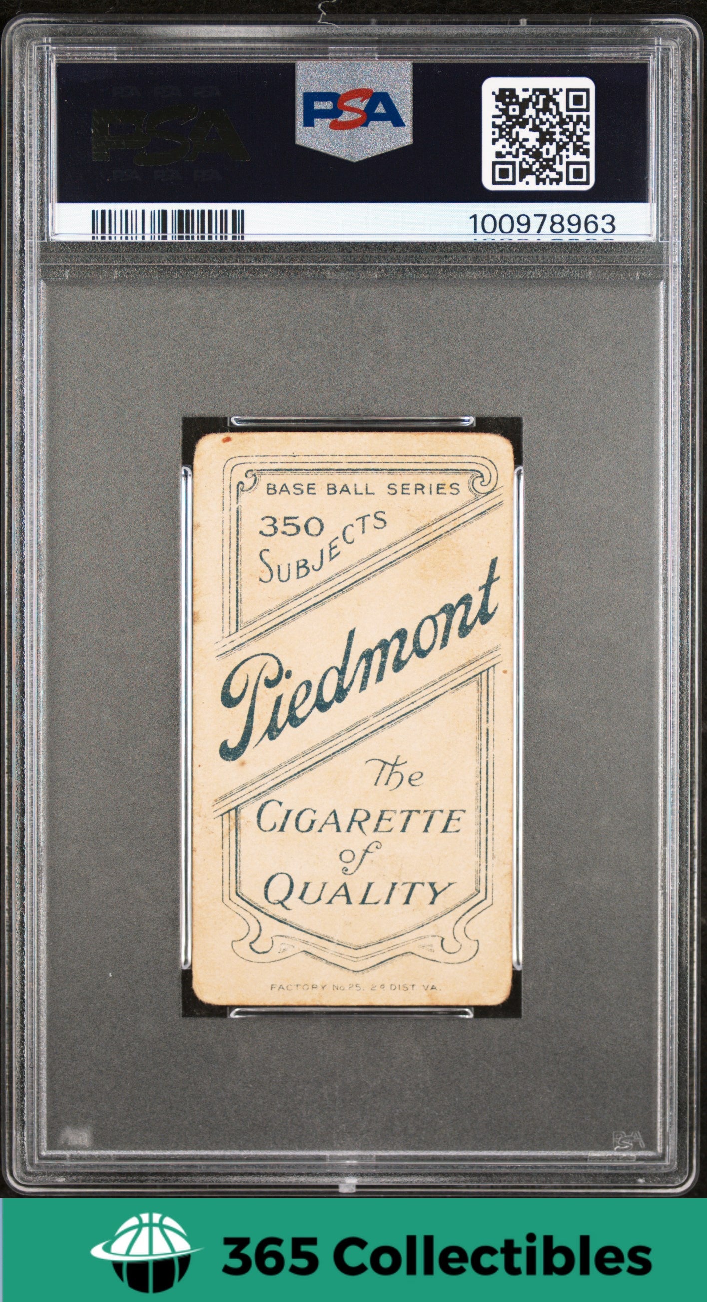 1909 T206 Piedmont 350 Cy Barger Baseball Card - PSA 1 (Poor) - Vintage Tobacco Card for Collectors & Baseball Memorabilia Enthusiasts - Perfect for Display, Investment & Sports History Preservation