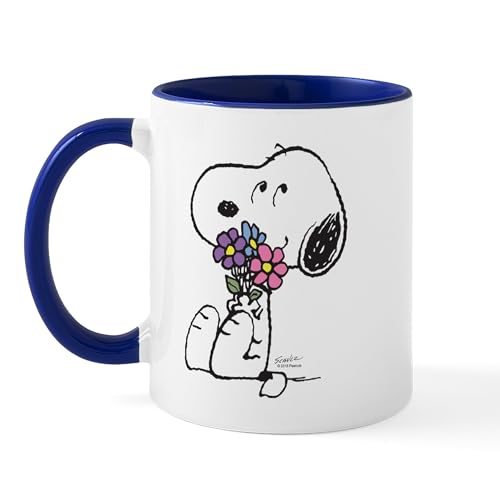 White/Navy Inside - Springtime Snoopy Mug