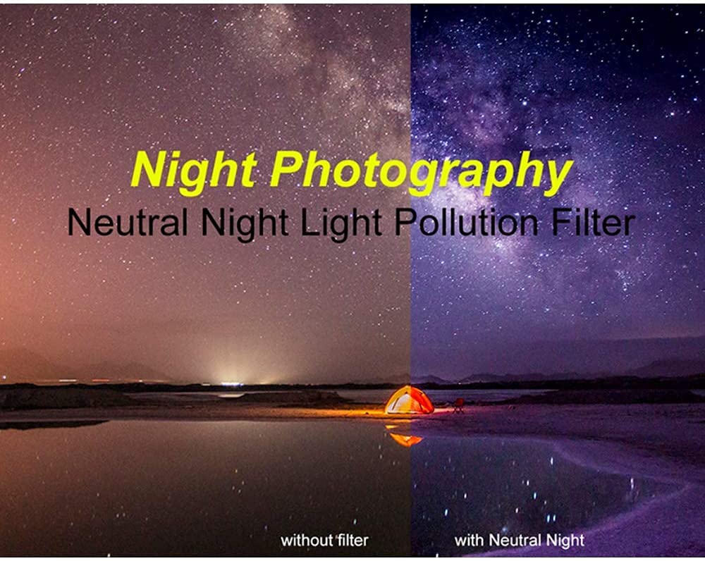 Kase Wolverine Revolution 112mm Magnetic Neutral Night Didymium Light Pollution Filter - Shockproof Tempered Optical Glass with Green Ring & Adapter - Perfect for Astrophotography and Night Sky Photography