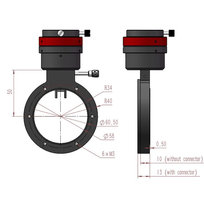 QHYCCD OAG Off Axis Guider for Astrophotography - Large Size OAG L - Perfect for Telescope Guiding & Deep Space Imaging