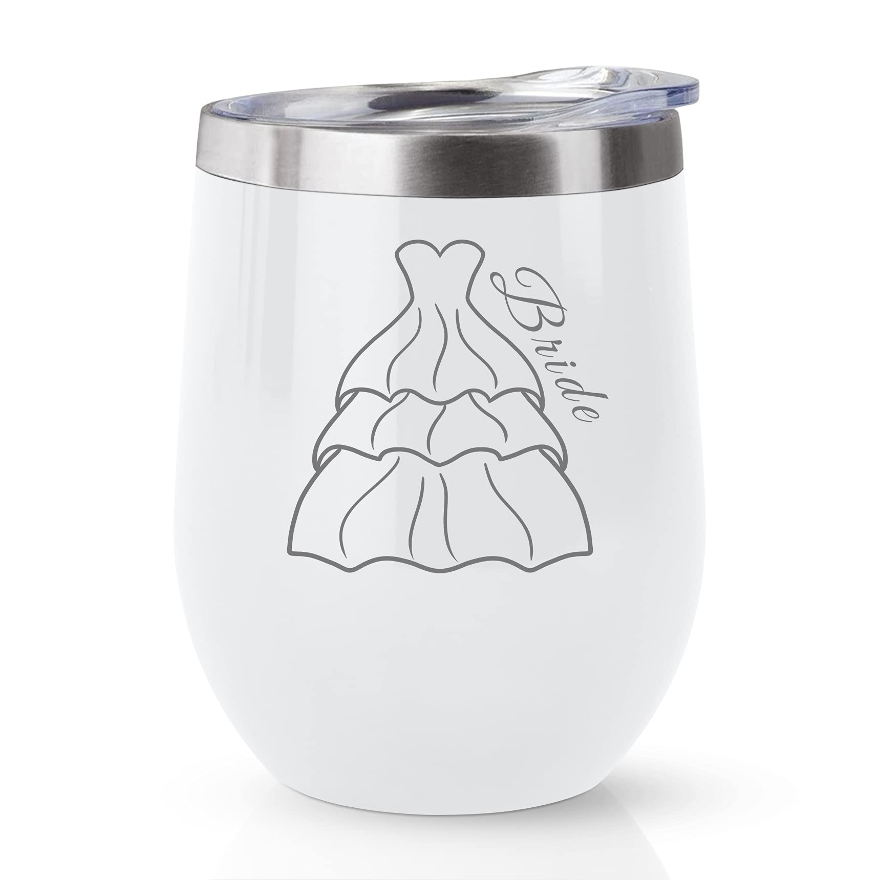 Joyloce 12oz Wine Tumbler & Coffee Mug - Perfect Bachelorette, Bridal Shower & Wedding Gift for Bride to Be, Newlywed & Newly Engaged Couples - Ideal for Champagne Toasts, Morning Coffee & Romantic Celebrations