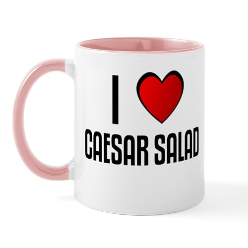 White/Pink Inside - I LOVE CAESAR SALAD Mug