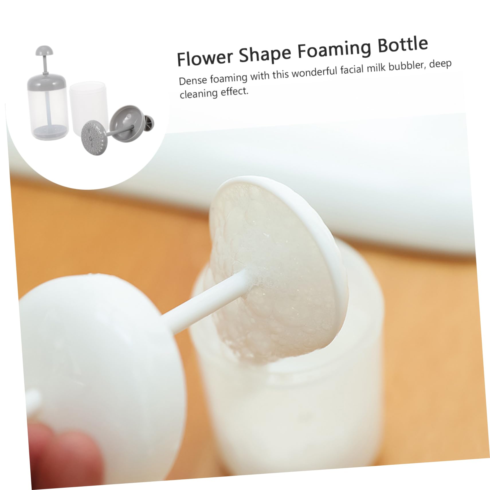 iPetboom 3-Pack Facial Foamers - Grey PP Foam Maker for Deep Cleansing, Bubble Face Wash Tool - Perfect for Daily Skincare & Makeup Removal (2pcs x 3 Sets)