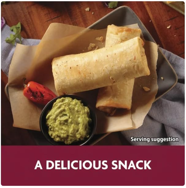 El Monterey Signature Shredded Steak, Cheese & Rice Chimichangas - 54oz (12 Count) Frozen Mexican Food - Perfect for Quick Dinners, Party Snacks & Family Meals