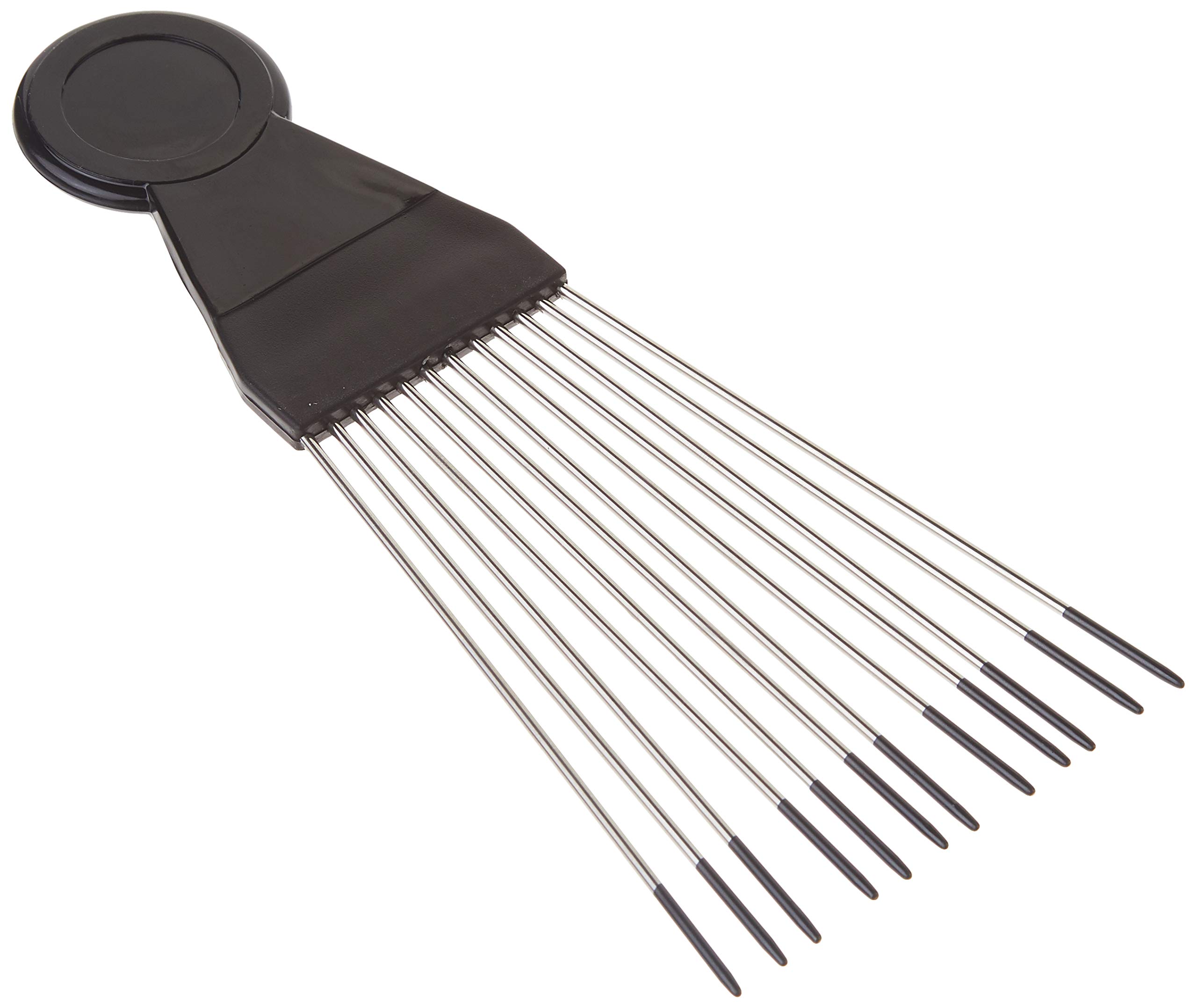 **Diane Fan Pick Comb - Large Black Hair Comb for Styling & Detangling - Perfect for Curly, Thick, and Long Hair (D149)**