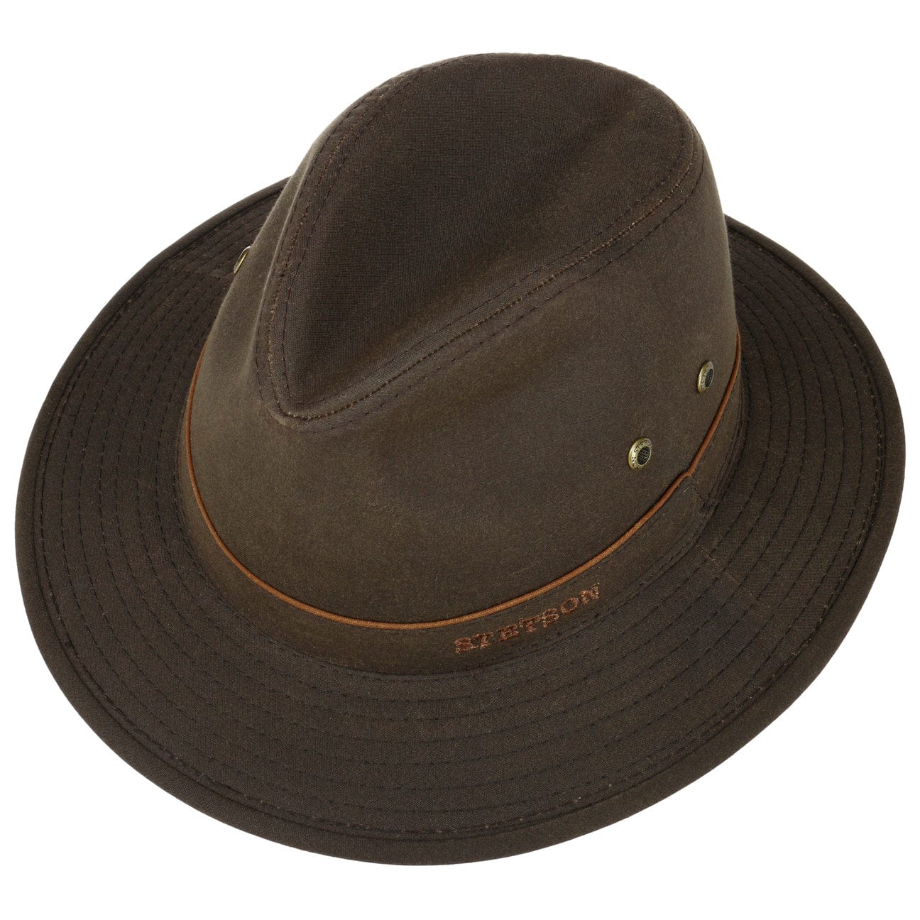 Stetson Avasun Waxed Cotton Traveler Hat - Waterproof & Durable for Outdoor Adventures, Hiking, and Travel