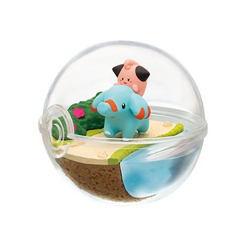 Pokemon Terrarium Collection - 7 Piece 3 Inch Re-ment Mini Figures Set for Home Decor, Office Display & Gift Ideas
