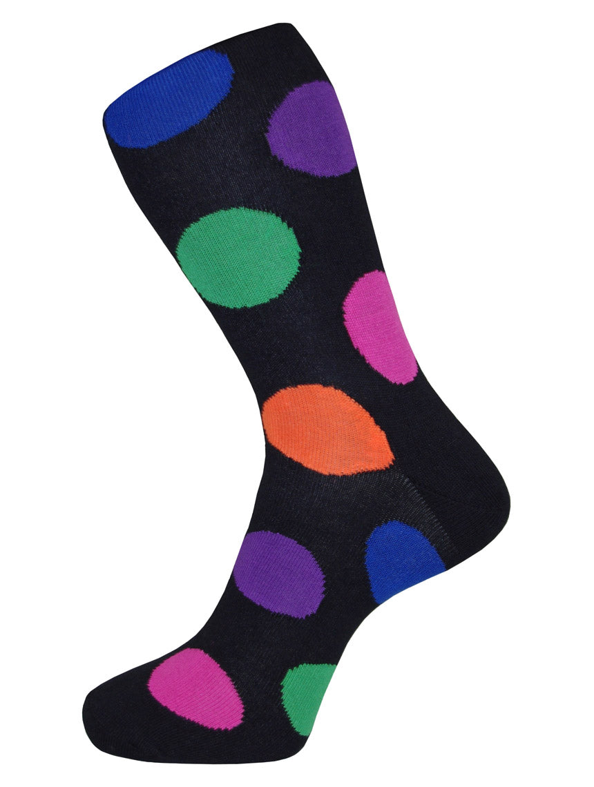 DÉCLIC Disco Socks - Black Glow in The Dark Party Socks for Women & Men - Perfect for Dance Parties, Raves, and Festivals