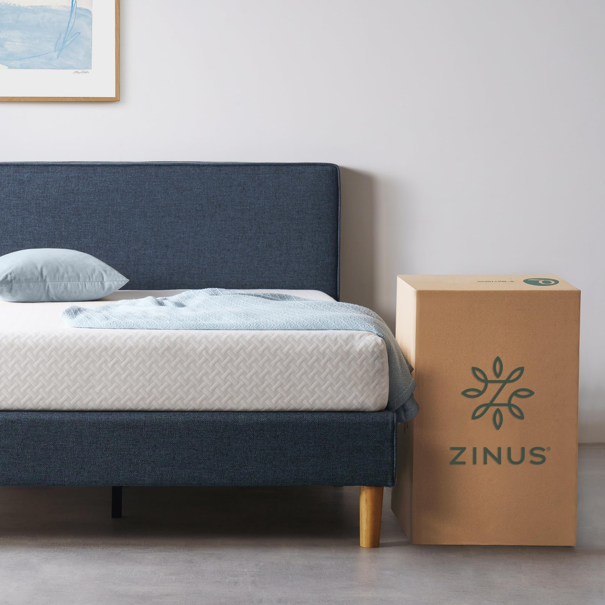 ZINUS 8 Inch Green Tea Memory Foam Mattress - Twin Size, Cooling Gel Infused, CertiPUR-US Certified, Bed in a Box with Compact WONDERBOX Packaging | Perfect for Guest Rooms, Dormitories & Small Spaces