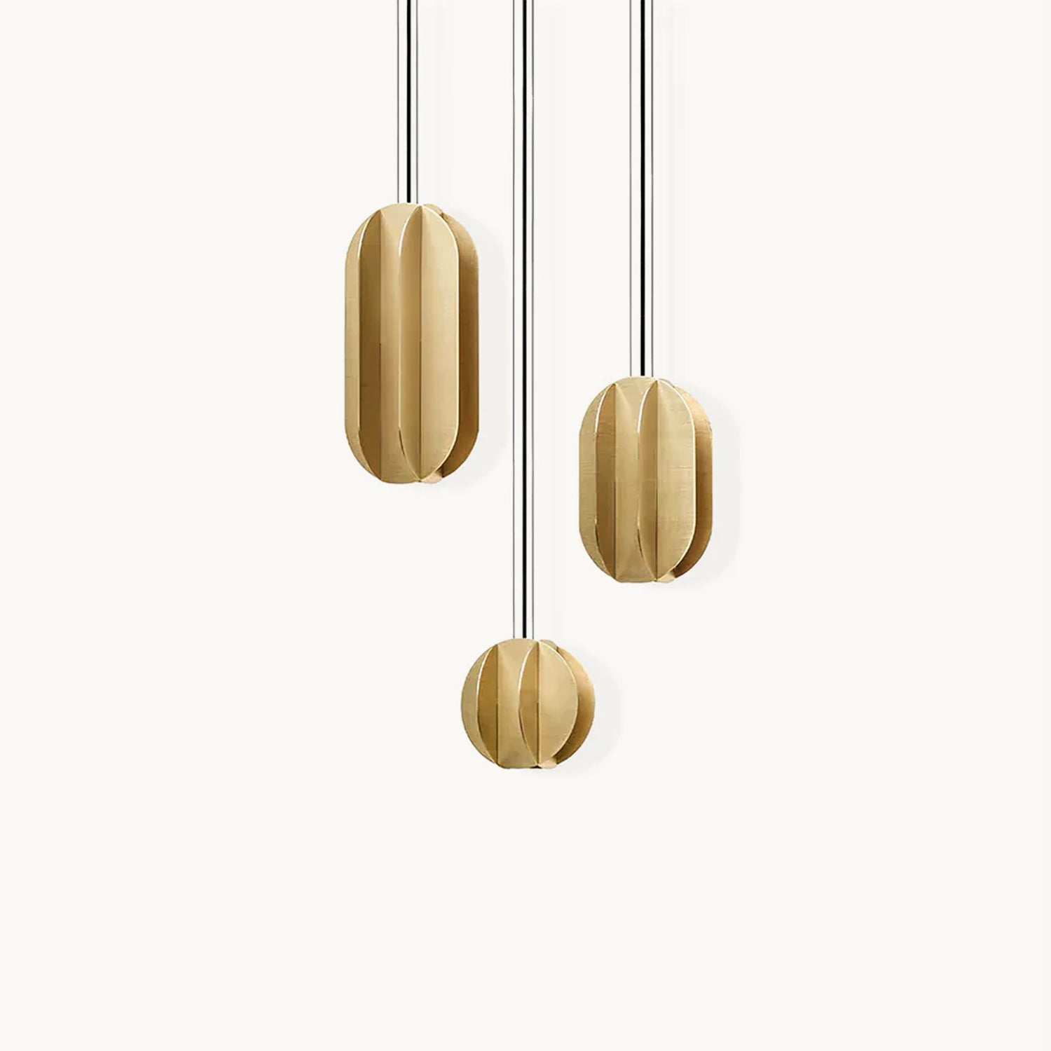 Modern Glass Pendant Lamp - Elegant Hanging Light Fixture for Kitchen Island, Dining Room, and Bedroom Decor - Energy Efficient LED Bulb Compatible