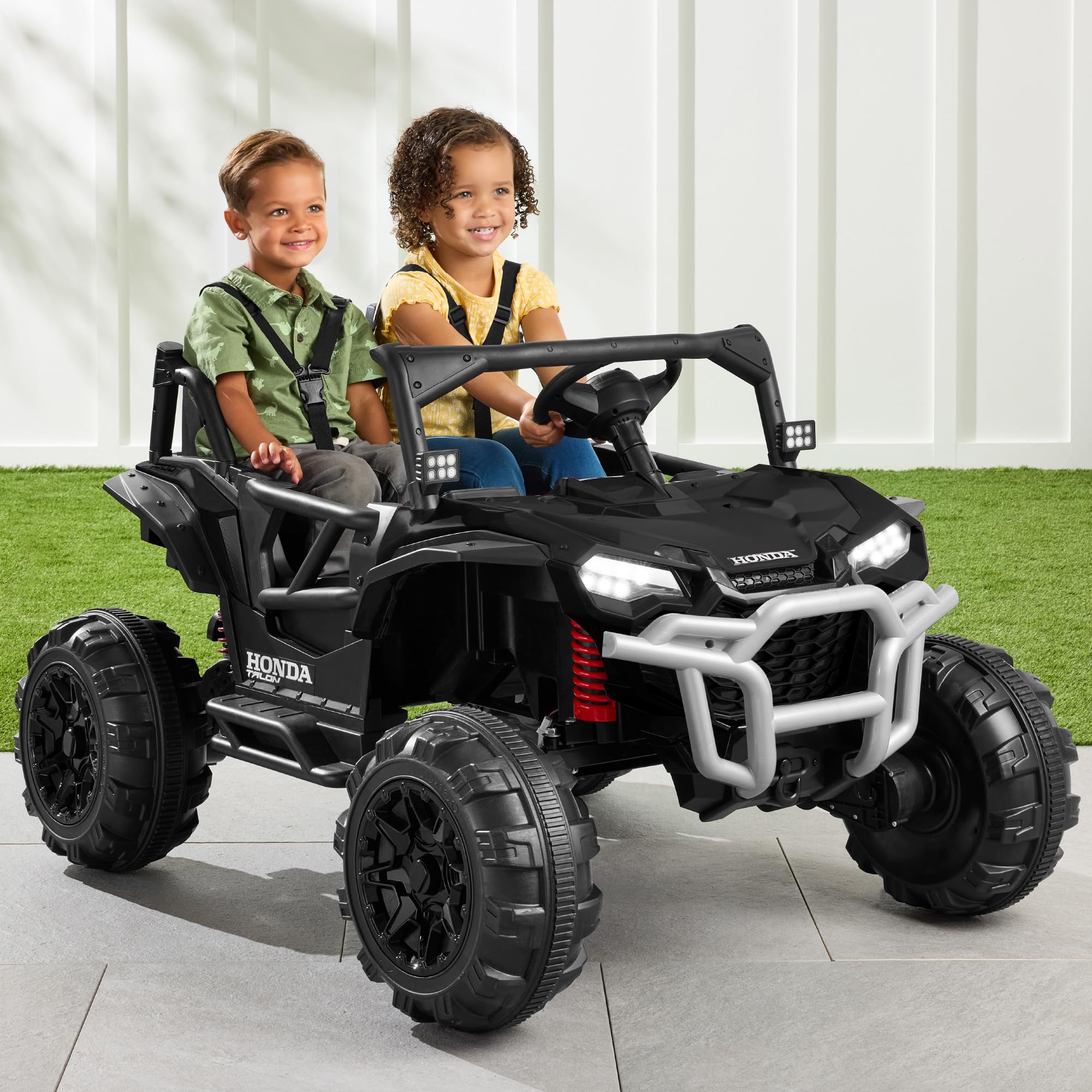 Best Choice Products 24V Kids Electric Ride-On UTV Car - Officially Licensed Honda Talon 2-Seater with Parent Remote Control, LED Lights & Bluetooth - Black | Perfect for Outdoor Play, Backyard Adventures & Birthday Gifts