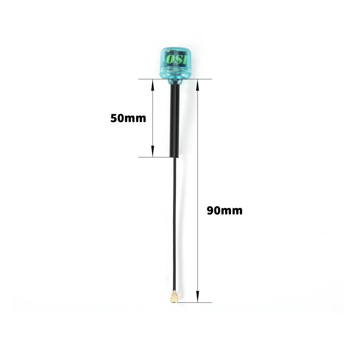 FlyFishRC Osprey 5.8GHz 90mm U.FL Antenna LHCP for FPV Drones - Long Range Video Transmission for Racing and Aerial Photography