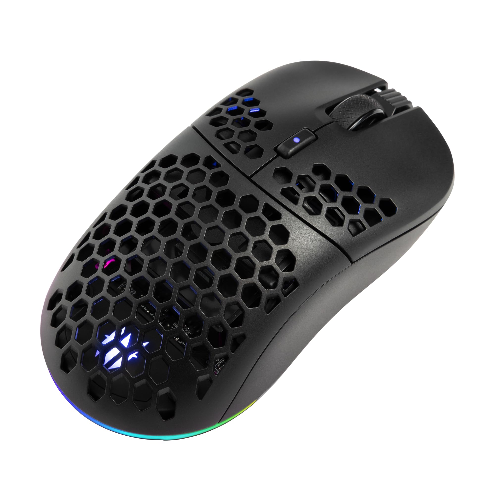 TECWARE Pulse Elite Wireless Gaming Mouse - Lightweight Honeycomb Design with Extra Black & White Shells - Perfect for FPS, MOBA, and Esports Gaming