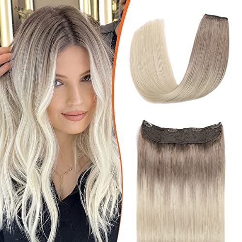 #8/60 Light Brown Ombre Platinum Blonde