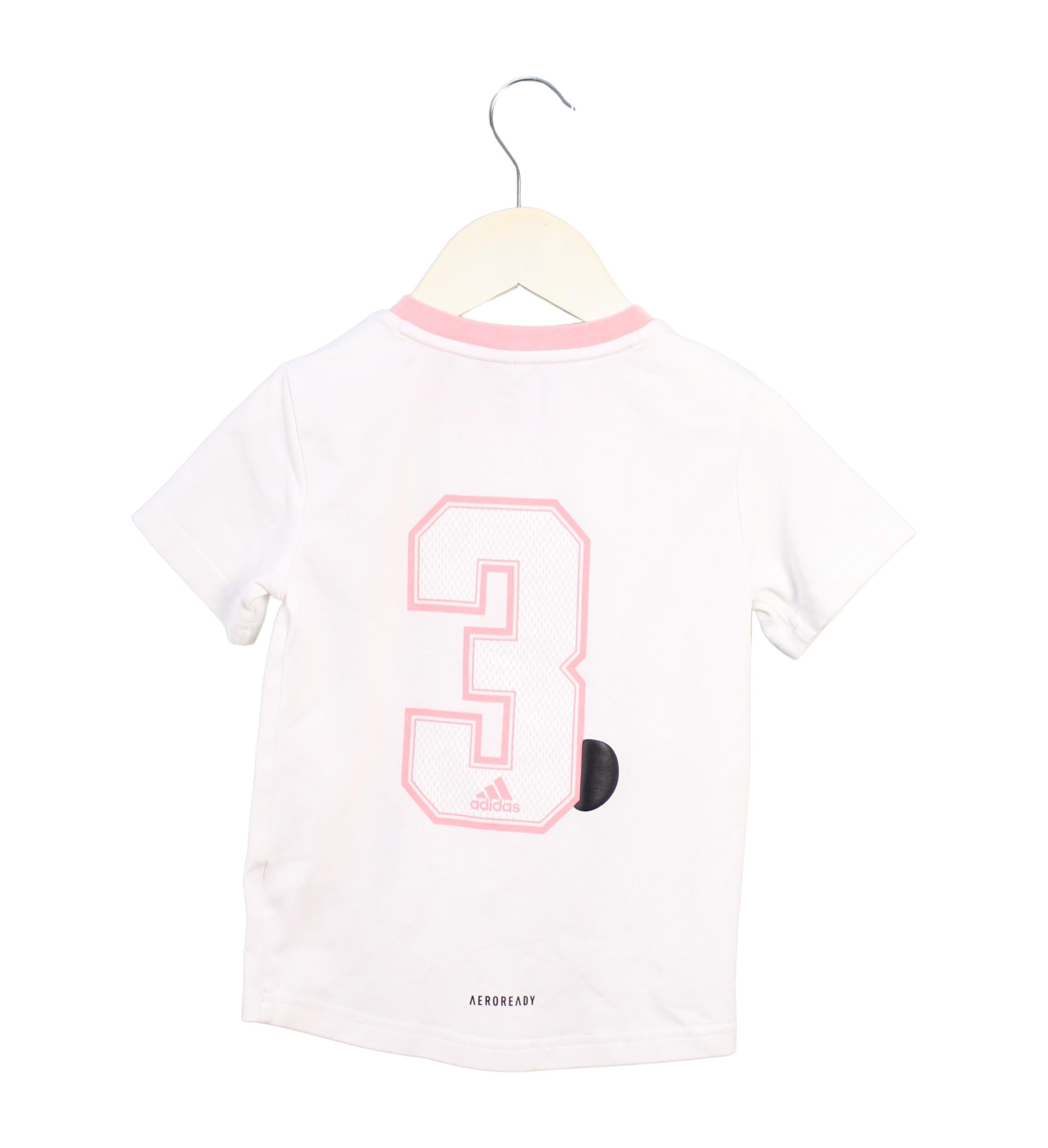 Adidas Kids' 3T T-Shirt - Soft Cotton Short Sleeve Tee for Toddlers - Perfect for Playtime & Everyday Wear