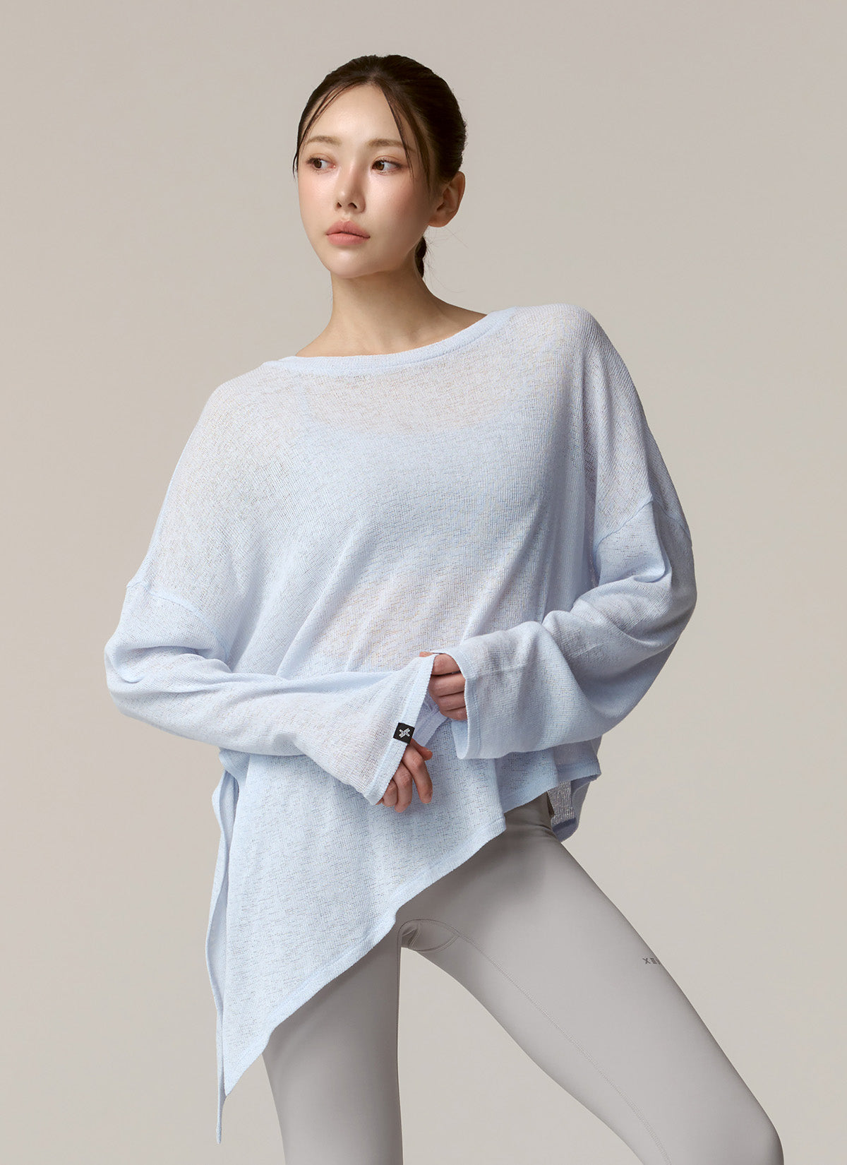 Stylish Side Slit Long Sleeve Cover Up - Women's Fashion Beachwear for Summer Vacation & Pool Parties