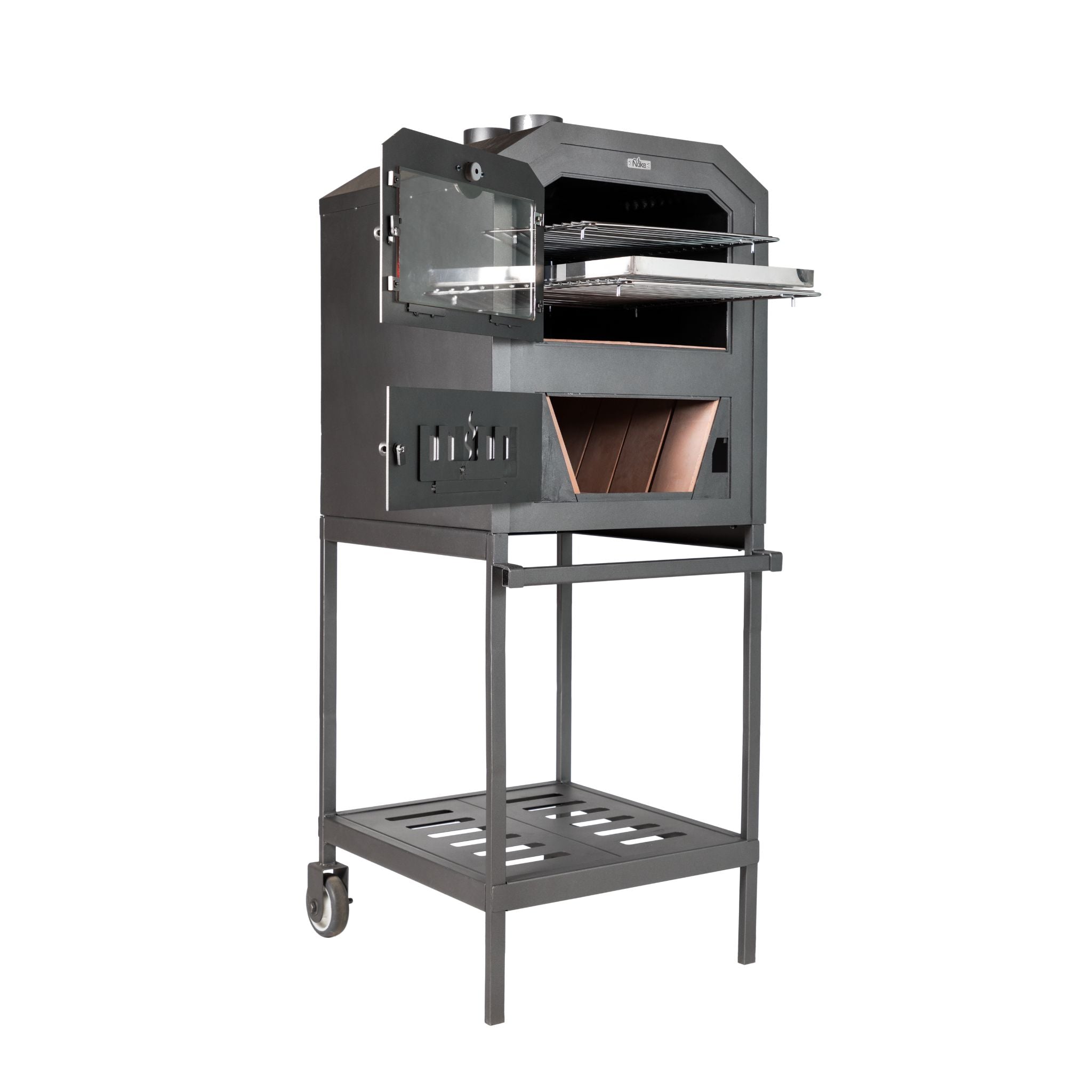 Premium Nuke Outdoor Wood Fired Pizza Oven – Portable Backyard Cooking for Pizza, Bread & Roasts – Perfect for Patio, Garden & Camping