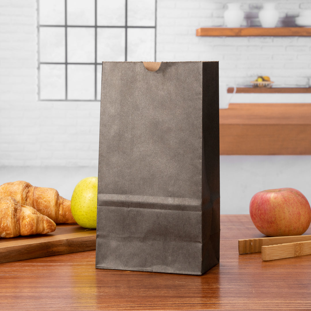 Premium Black Paper Bags 4 lb Capacity - 5