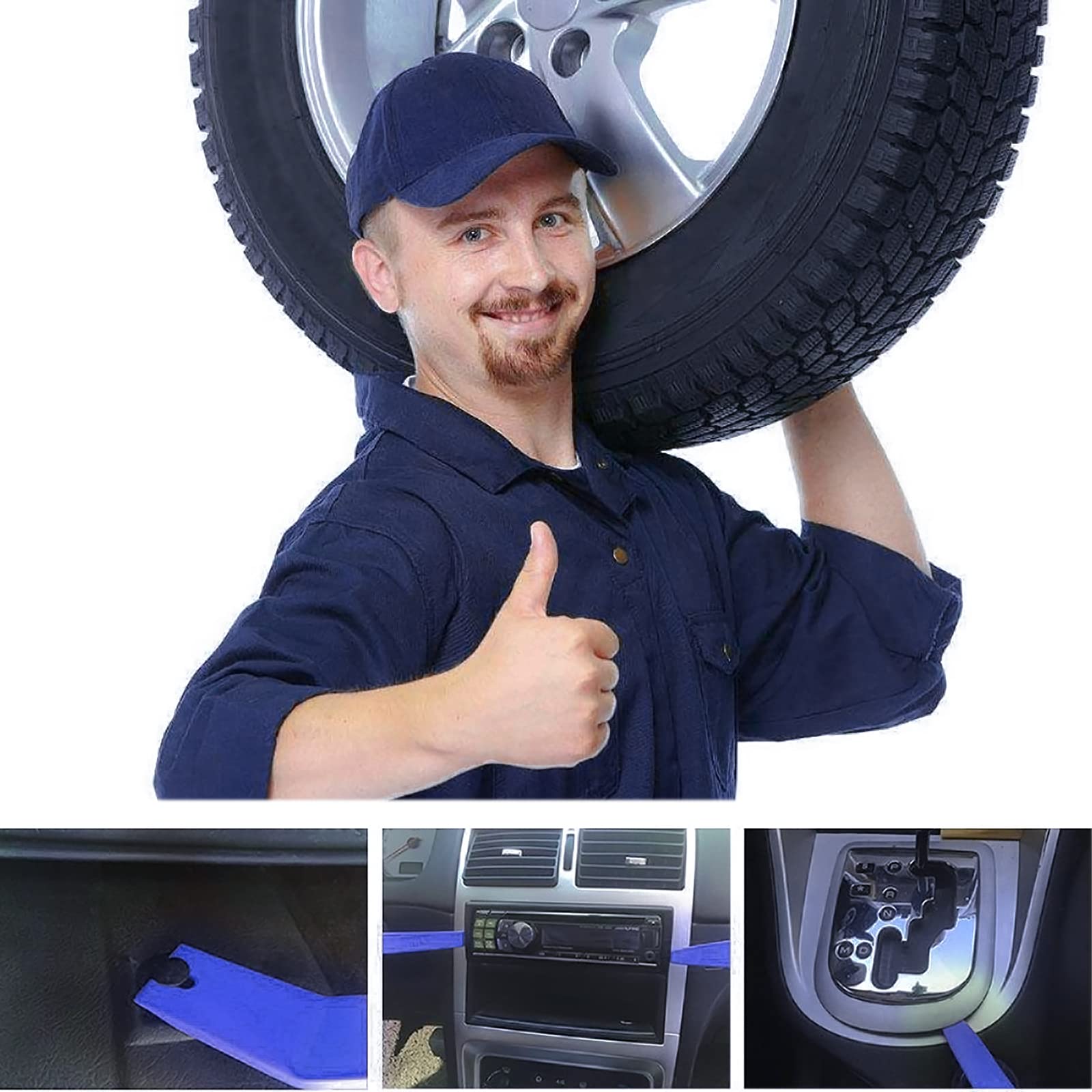 456-Piece Car Trim Removal Tool Kit - Auto Panel Door & Audio Clip Fastener Remover Set with Pry Tools for Push Pins - Perfect for Car Detailing, DIY Repairs & Stereo Installation