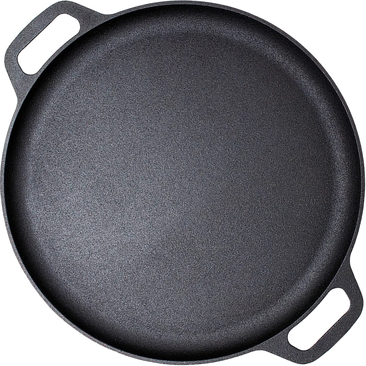 13.5 Inch Pre-Seasoned Cast Iron Pizza Pan - 35cm Round Baking Griddle for Stove, Oven, Grill & Campfire - Perfect for Homemade Pizza, Bread, Steak & Outdoor Cooking