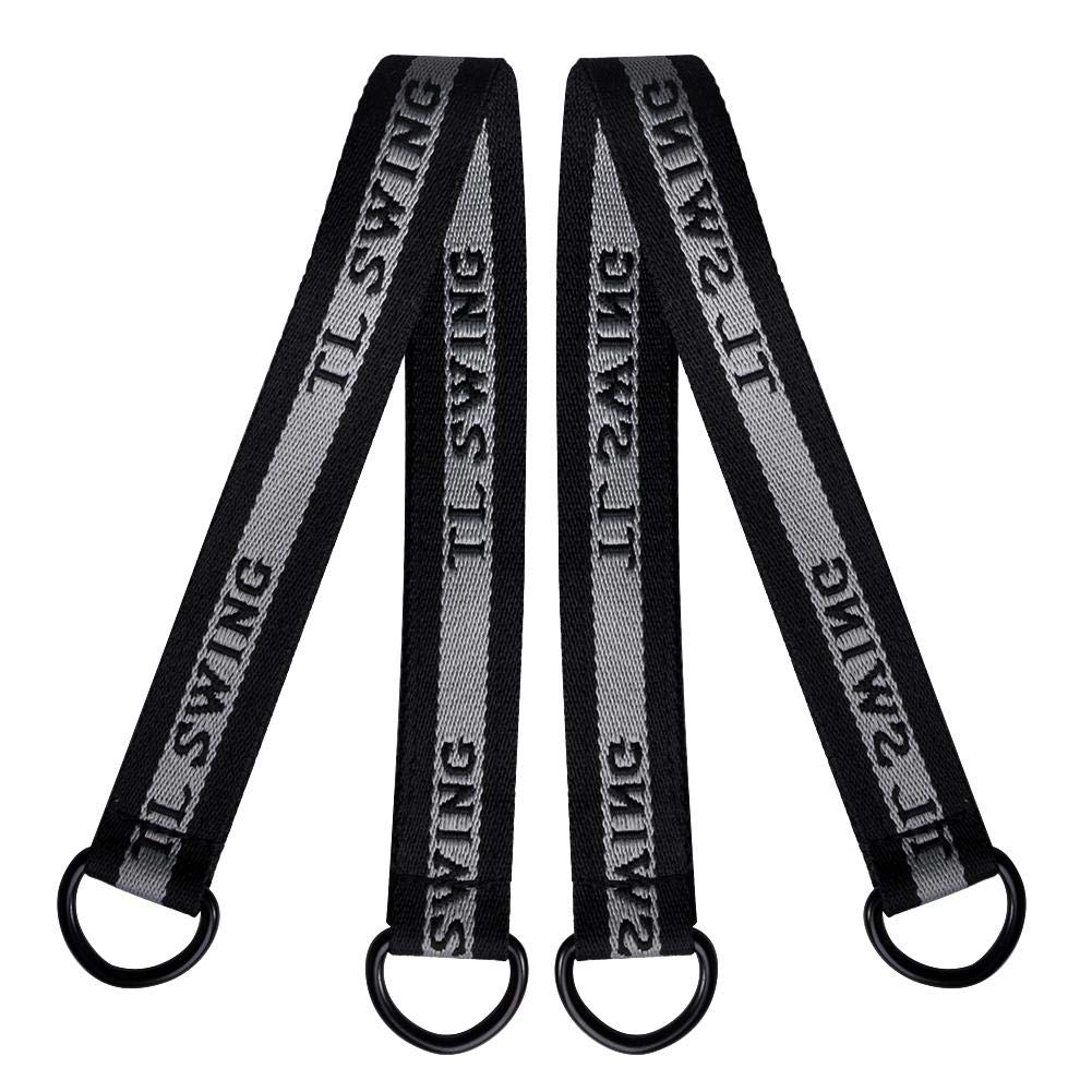 Tree Swing Straps - Heavy Duty 2-Piece Hanging Kit for Secure Branch Attachment | Durable Black Swing Straps for Backyard, Playground & Outdoor Fun