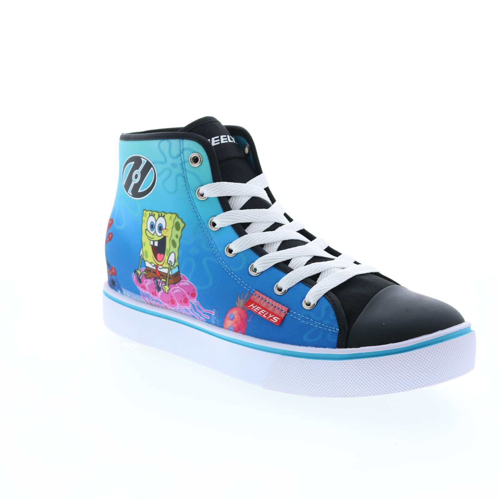 HEELYS Hustle Spongebob Light-Up Wheels Kids Roller Shoes for Boys & Girls - Fun Sneakers for Skateboarding, School & Outdoor Play