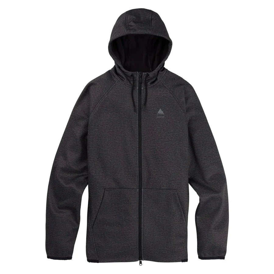 Burton Oak Full Zip Hoodie for Men & Women - Comfortable Fleece Pullover with Front Pockets - Perfect for Outdoor Activities, Hiking, and Casual Wear