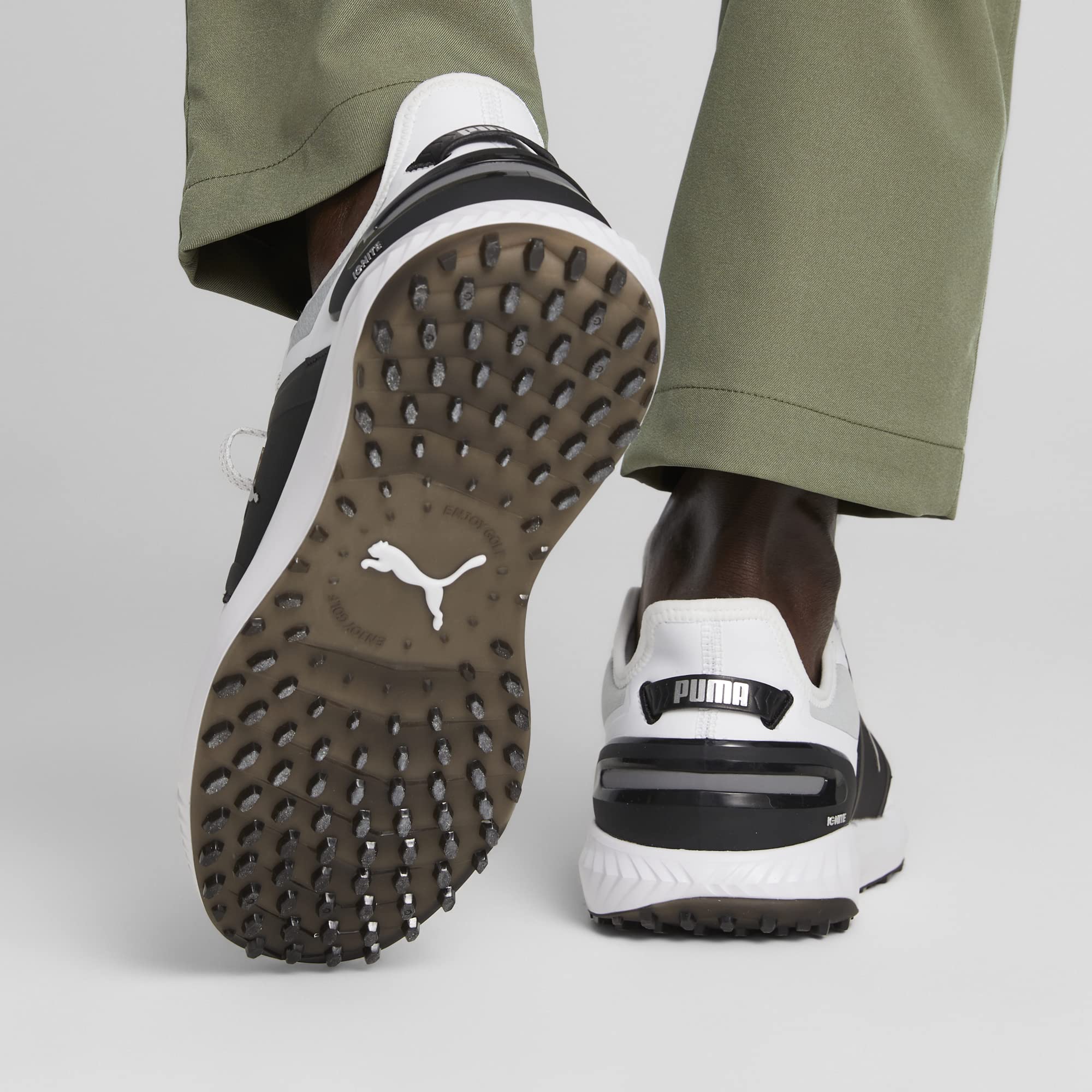 PUMA Men's Ignite Elevate Golf Shoes - Lightweight & Comfortable Spiked Golf Shoes for Men - Perfect for Golf Course & Outdoor Sports