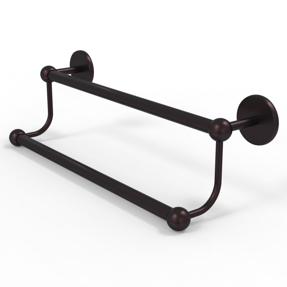 Allied Brass P1072/24 Prestige Skyline Collection 24 Inch Double Towel Bar in Antique Bronze - Perfect for Bathroom, Spa, and Luxury Home Decor
