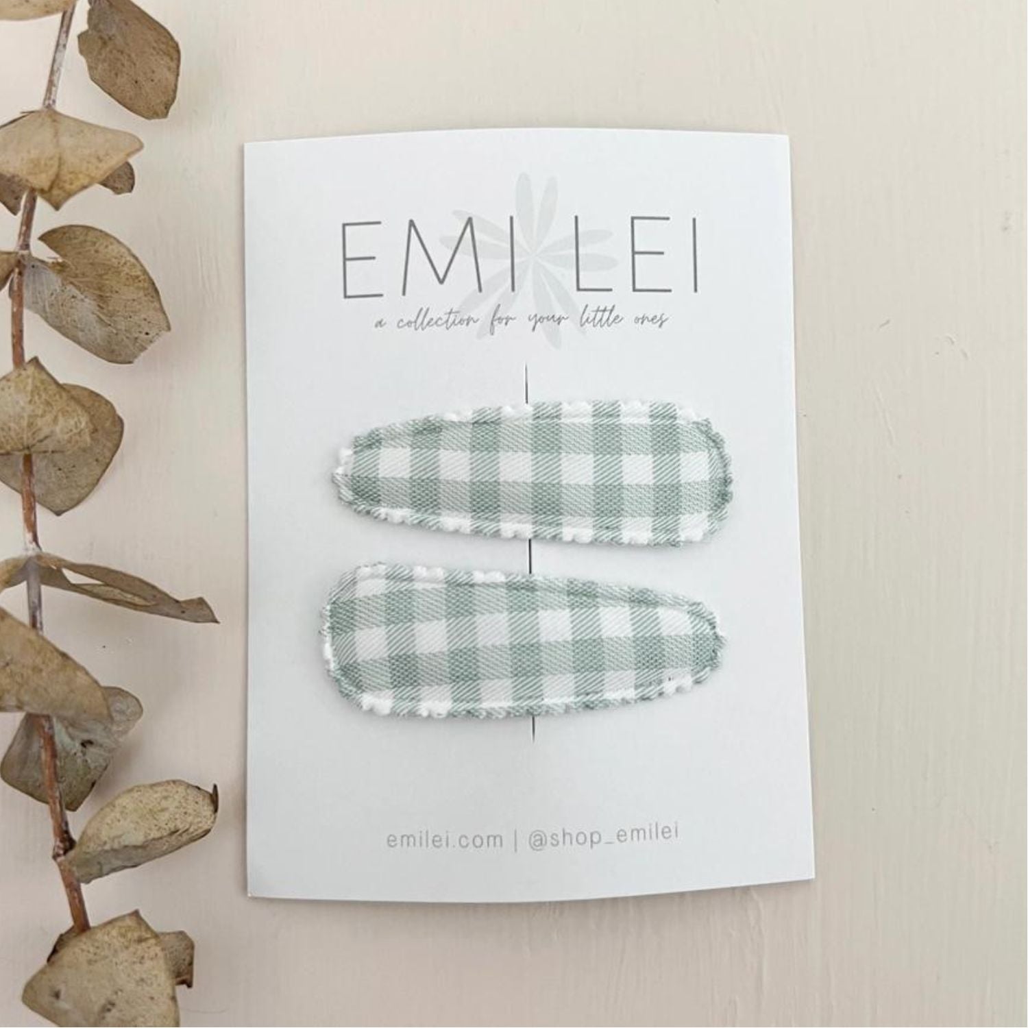 Mint Gingham - FINAL SALE