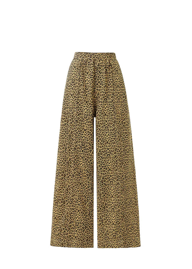 Cherin Leopard Print Pants for Women - Trendy Animal Print High Waisted Trousers - Perfect for Casual Outfits, Parties & Night Out