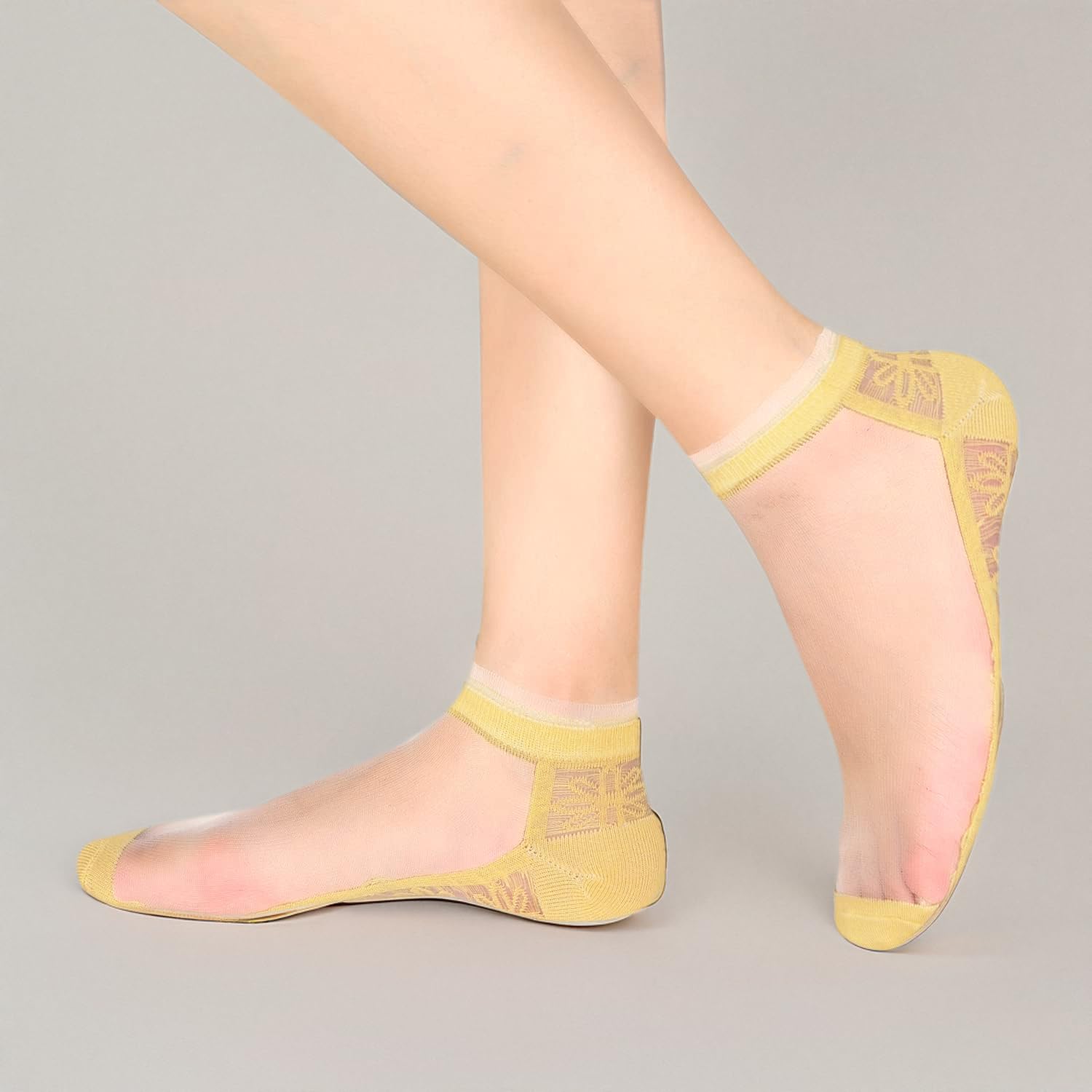 Benefeet Sheer Ankle Socks for Women - Crystal Transparent Summer Liner Socks for Casual & Dress Wear