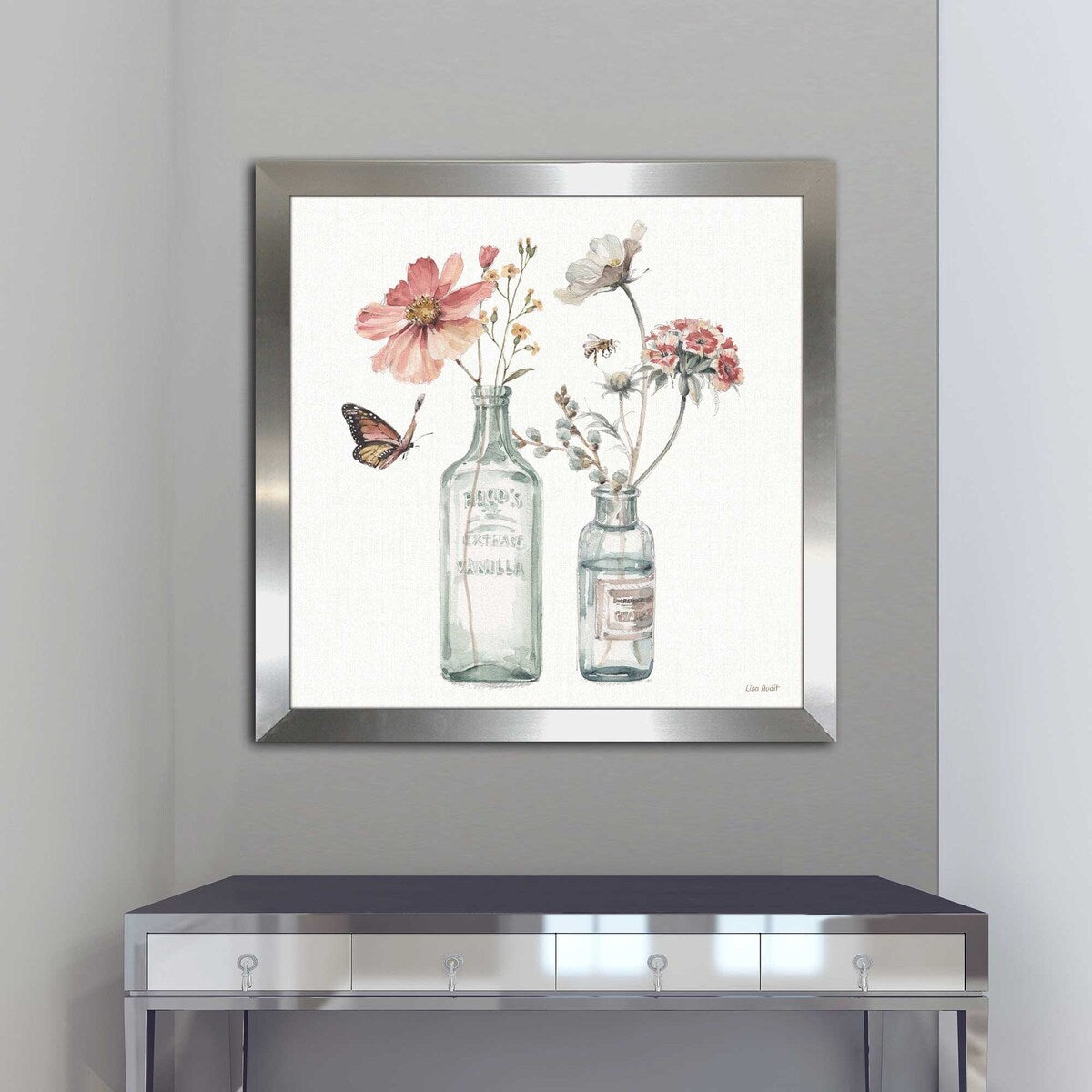 Lisa Audit 'A Country Weekend' Print on Acrylic - White Wall Art Decor for Living Room, Bedroom & Office | Modern Home Decor