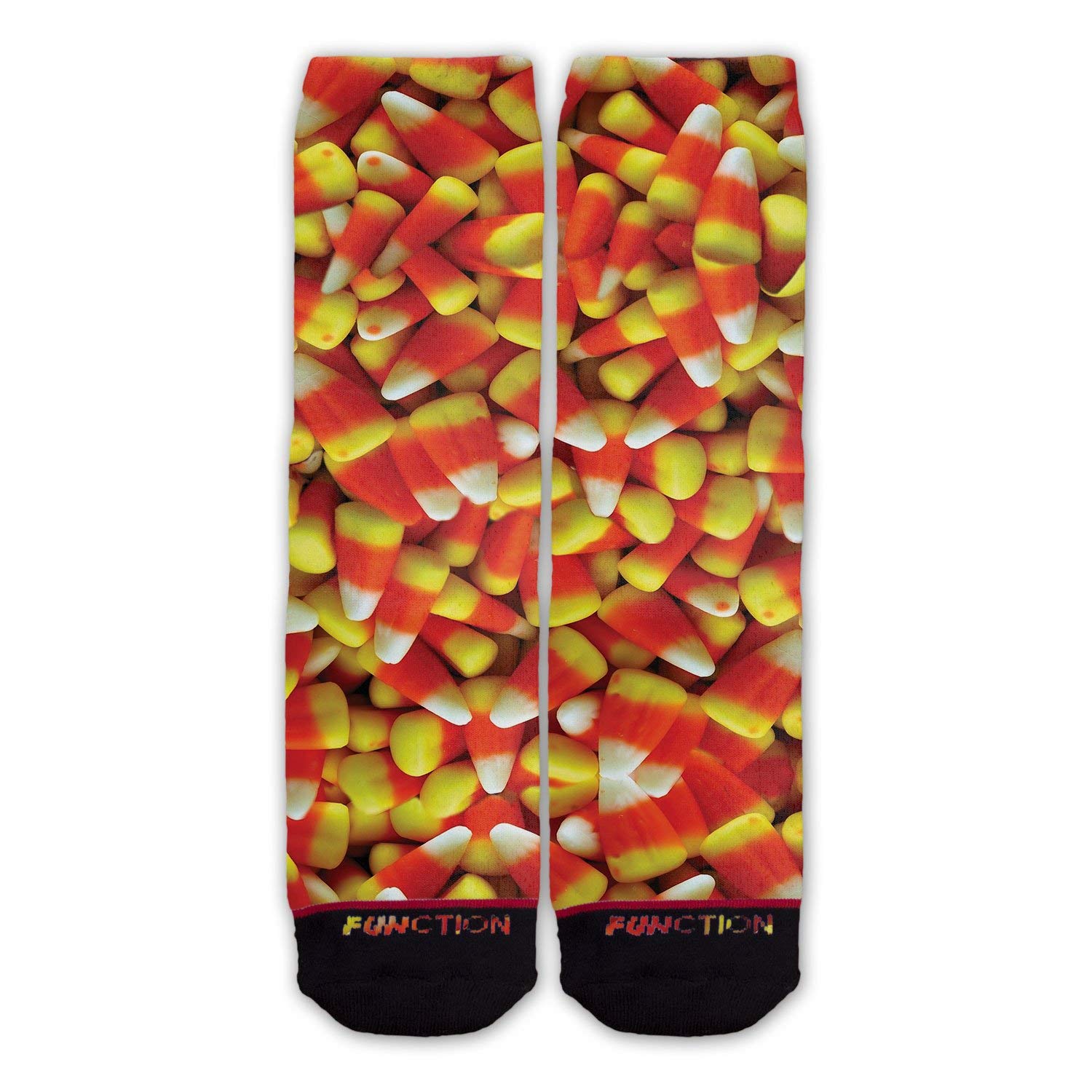 Candy Corn Halloween Fashion Socks - Fun & Comfortable Knee High Socks for Women & Teens - Perfect for Costumes, Parties, and Fall Outfits