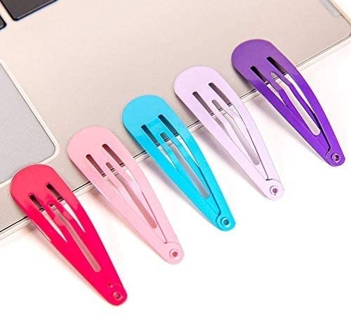 Fashion Hair Clips for Girls - 10 Pack Non-Slip Metal Bow Barrettes for Toddlers & Kids (2 Inch, Multiple Colors) - Perfect for School, Parties & Daily Hair Styling